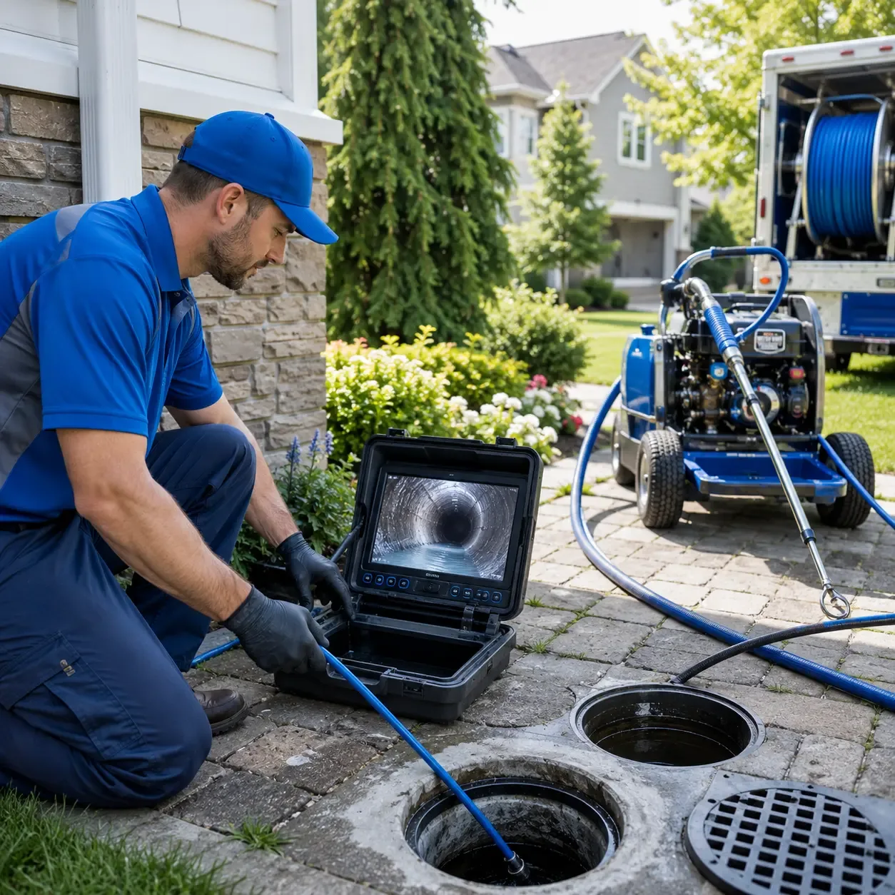 Outdoor drain cleaning professionals serving Union Mills, NC